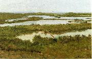 Albert Bierstadt A River Estuary Spain oil painting artist